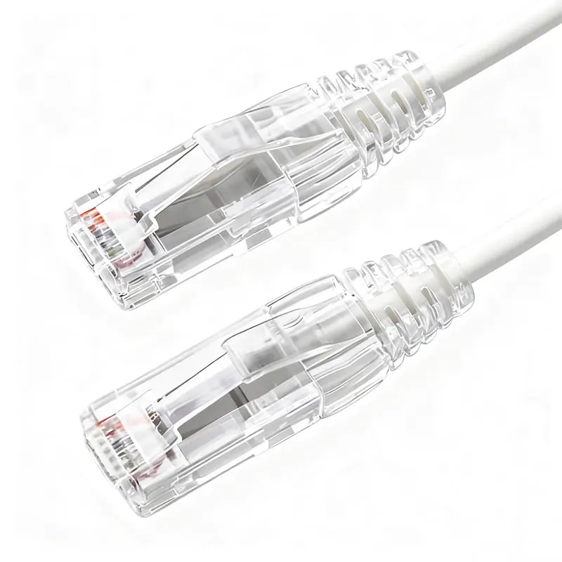 Cat6A UTP Patch Cord 28AWG Slim Ethernet Cable RJ45 Colour Network Cable 4 Twisted Pair PVC Internet Lan Cable