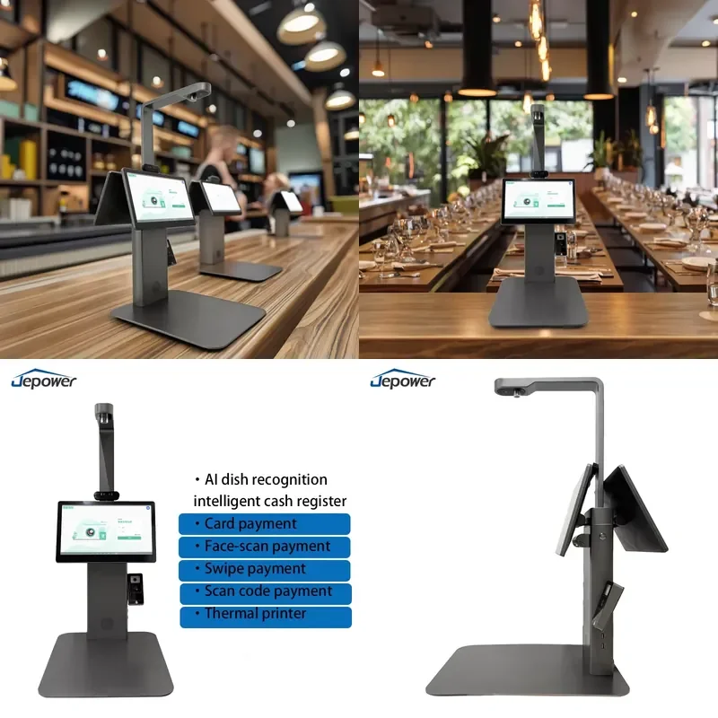 15.6inch Android 12 Operated Touch Screen Cash Register POS Scale with NFC WIFI BT AI Label Scale for Fruits Store Fresh