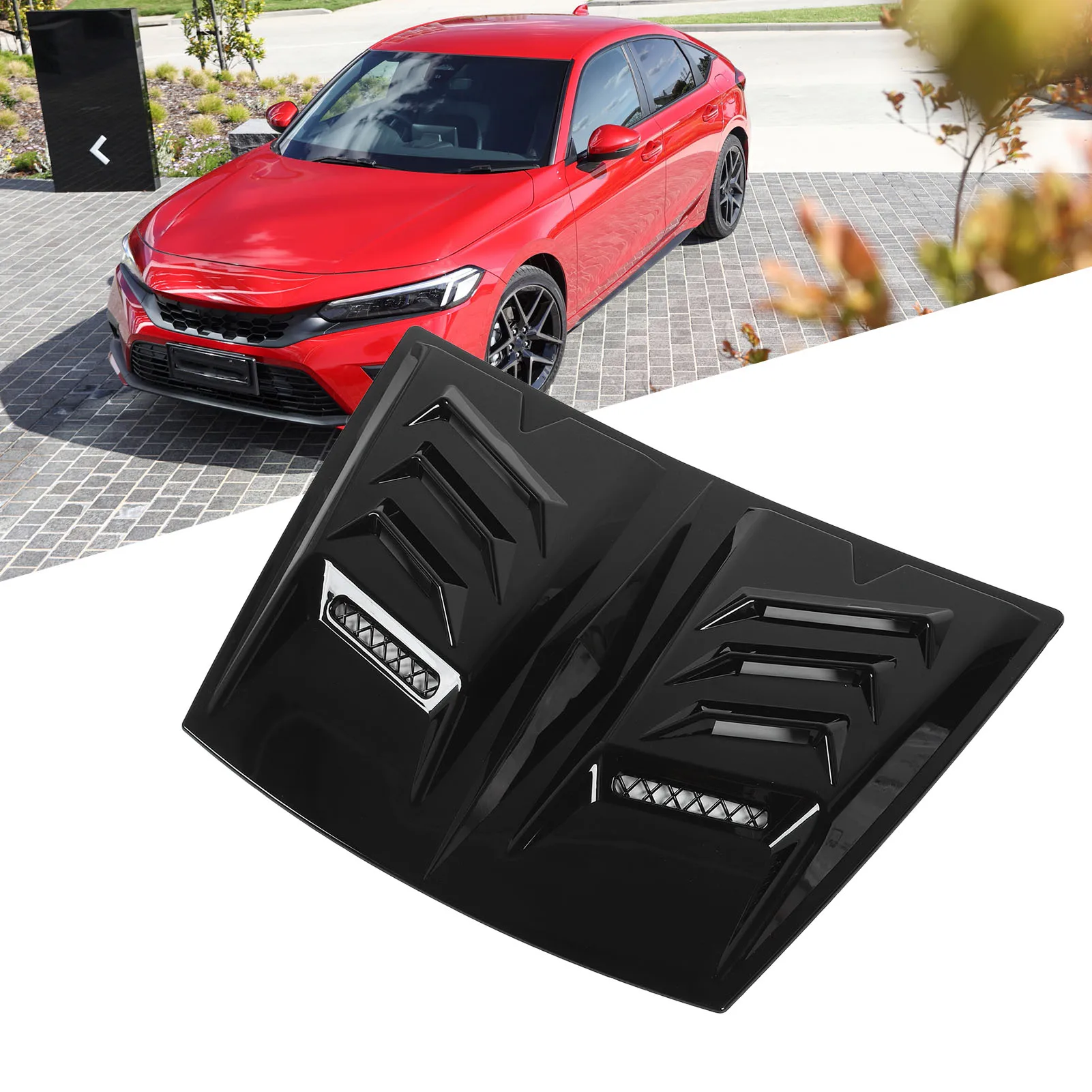 Hood Air Vent Trim Cover Enhance Engine Cooling Reduce Wind Resistance Anti Scratch Universal Fit for BMW 1 Series E90 E91