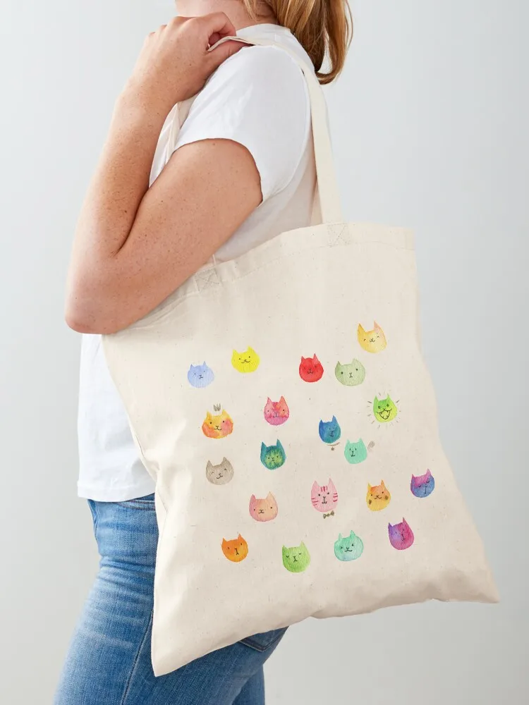 Cat confetti Tote Bag custom fabric bag Women bags foldable reusable bag