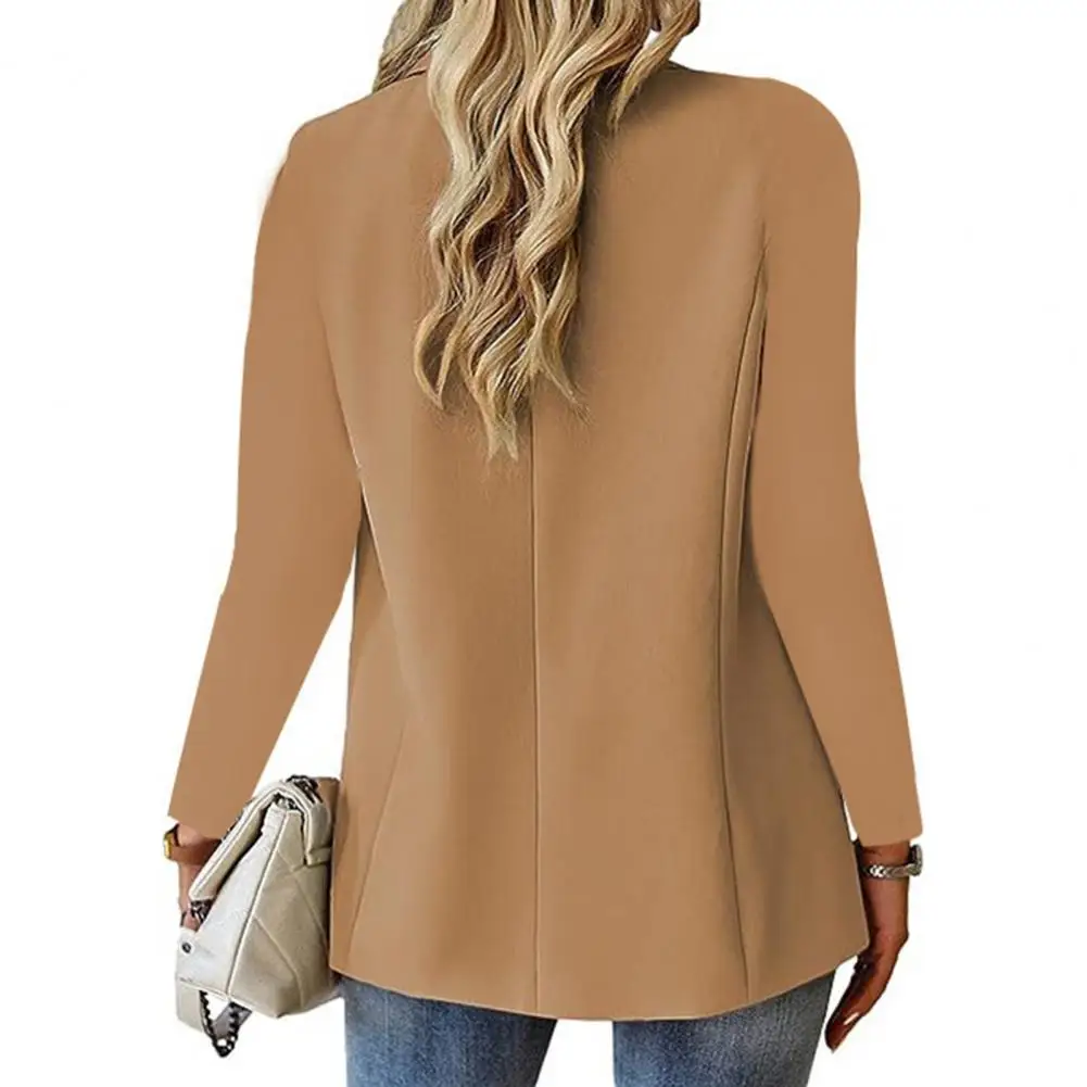 

New 2025 Spring Autumn Blazer Women Coat Korean Fashion Office Blazer Solid Long Sleeved Suit Tops Female Jacket Outerwear