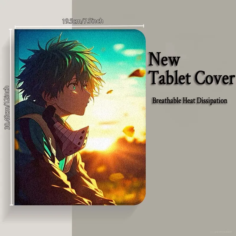 حافظة كمبيوتر لوحي My Hero Academia مشهورة لهاتف سامسونج جالاكسي تاب A7 A A8 A9 A11 S6 S11 10.1 10.4 10.5 بوصة Lite PLUS
