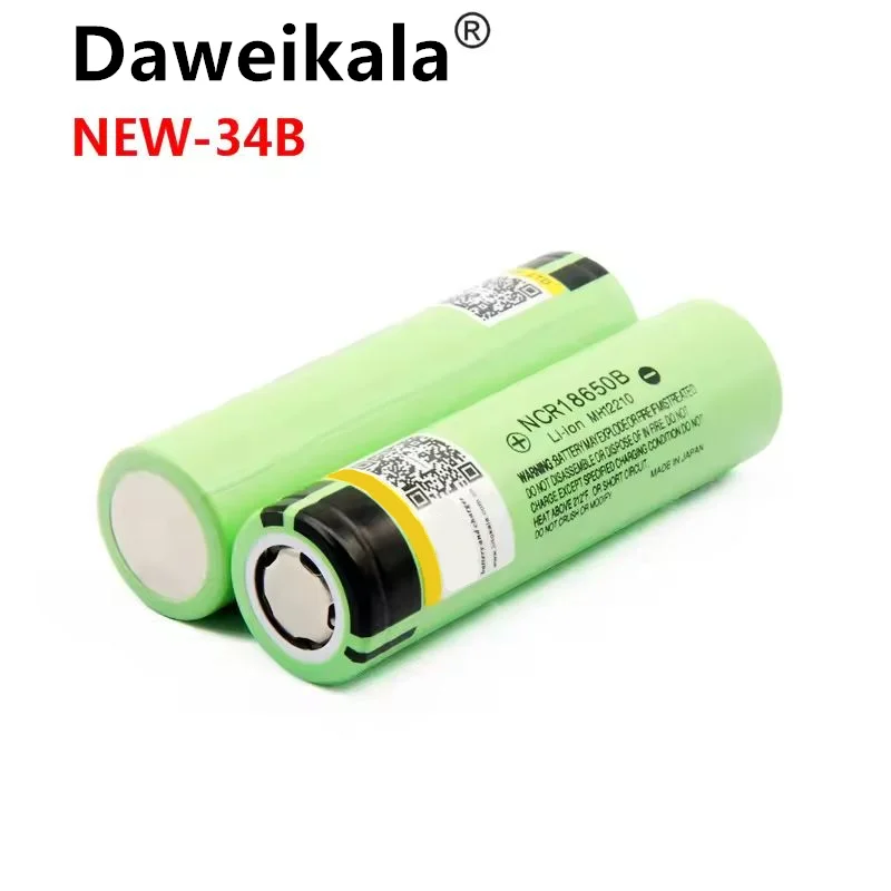 Daweikala NCR18650 3400mAh 3.7V 18650 Rechargeable Li-ion Battery New Original 34B