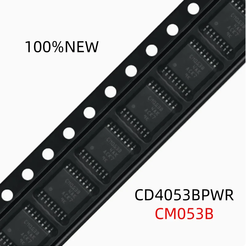 (20Pcs) 100% New Cd4053Bpwr Cm053B Tssop-16 3-Channel Analog Multiplexer Chip