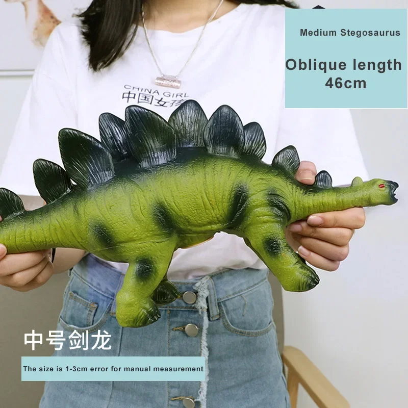 ไดโนเสาร์ Triceratops Diplodocus ยางนุ่มของเล่นไดโนเสาร์ T Rex เสียง Jurassic ชีวิตจริงไดโนเสาร์ตัวเลขของเล่นเด็กของขวัญ