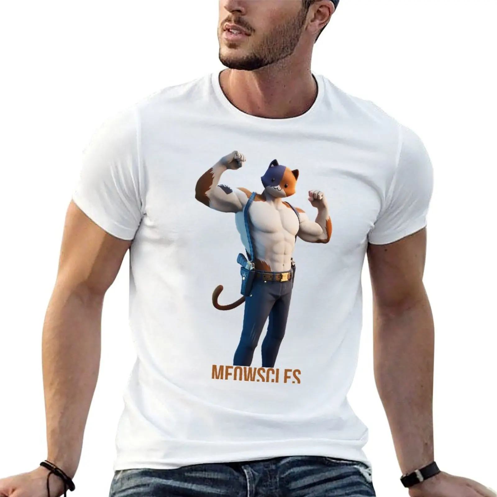 

Meowscles T-Shirt man tshirt man t shirts graphic t shirts cotton 100% T-shirt
