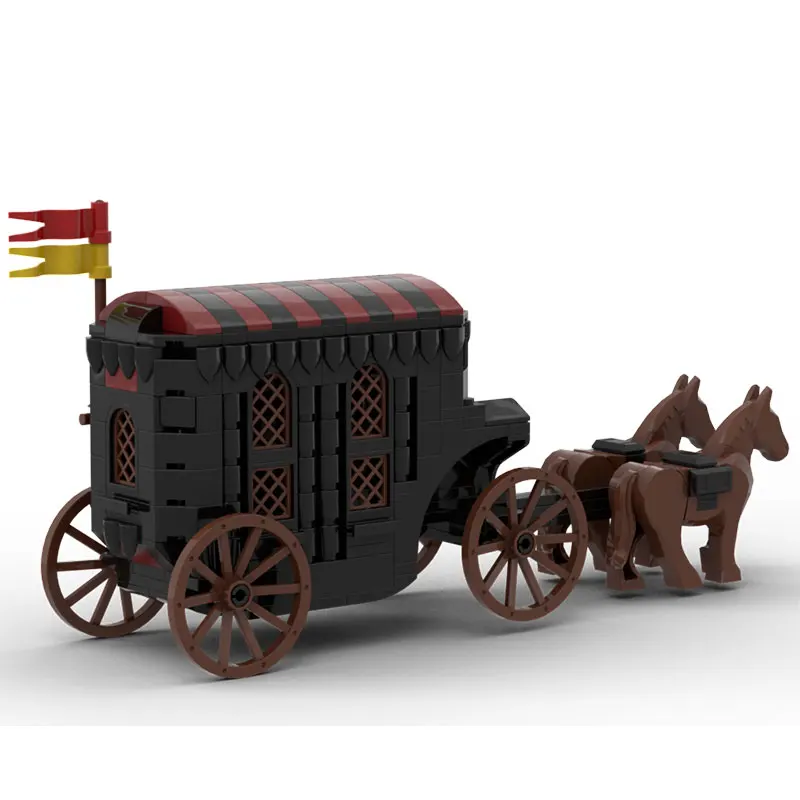 

Новые строительные блоки MOC 2026 года: средневековая архитектура, замки, транспортные средства, модель четырехколесной кареты