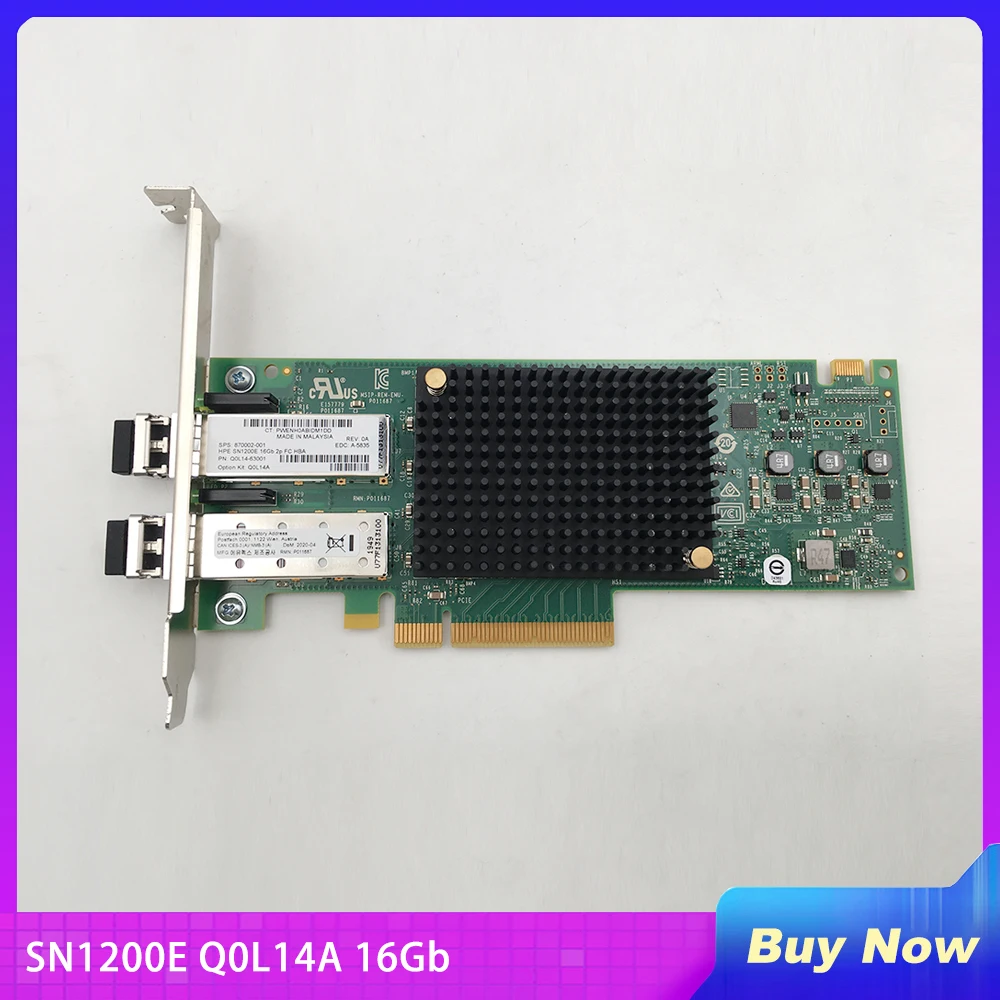 

Для HP SN1200E 16Gb Dual Port FC HBA Card 870002-001 Q0L14A