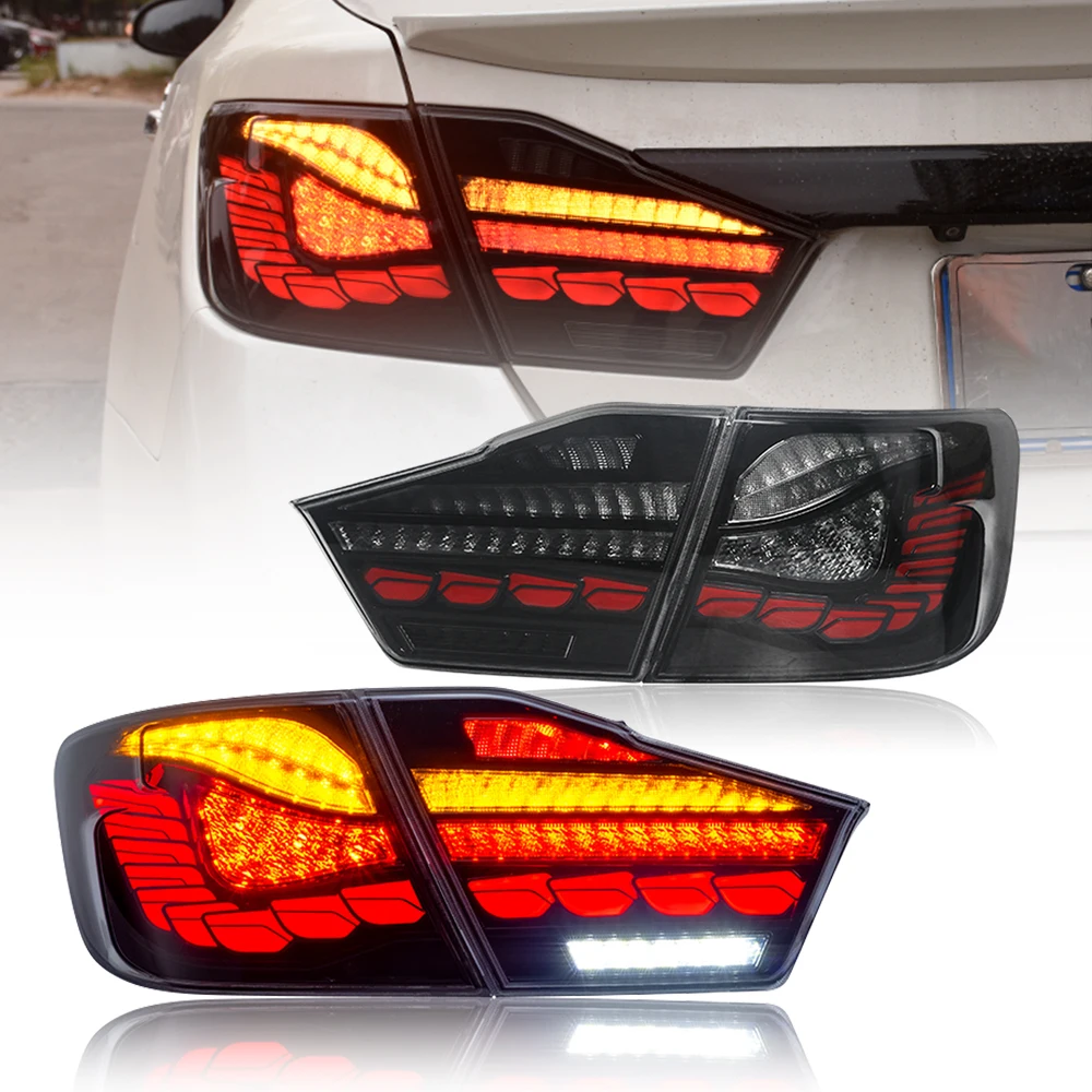 Smoky Taillights For Toyota Camry 2012-2014 LED Lamp Car Accessorie Start-up Animation Sequential Breathing Turn Signal Assembly