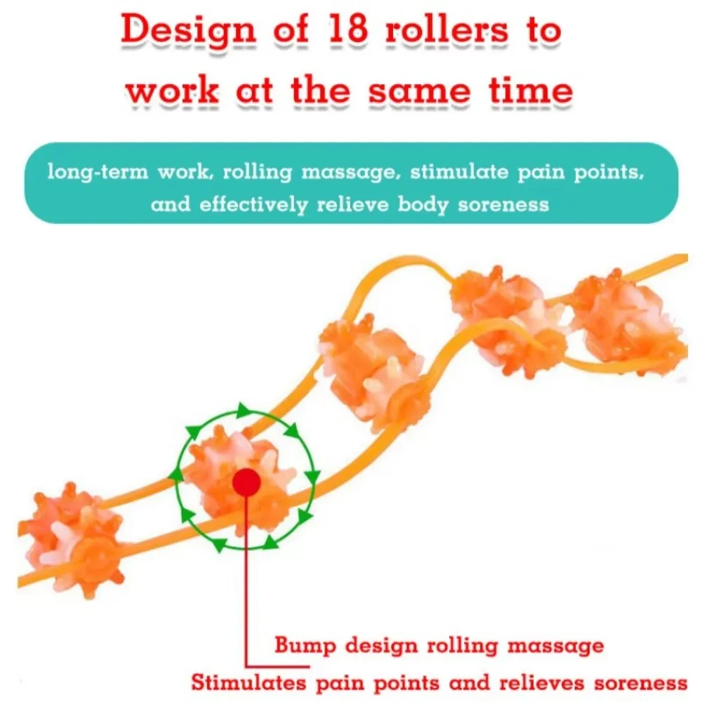 

Hand-held Back Massager Massage Roller Tool Multi-Function Pull-Back Roller Shoulder Neck Muscle Massager