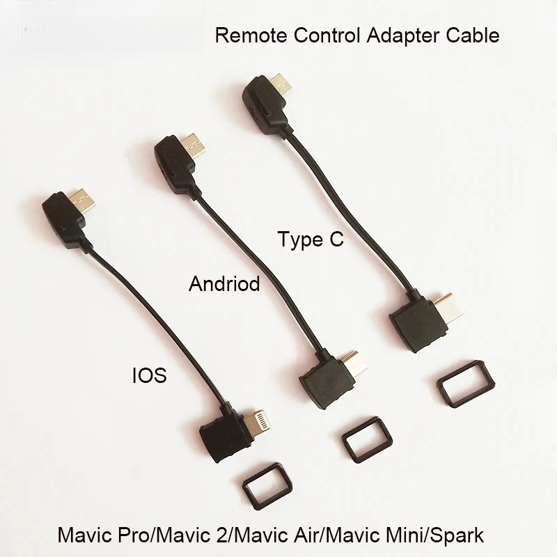 

For DJI Mavic 2Pro Zoom /Mavic Pro/Mavic Mini/ Air Spark Micro USB Fit IOS Type-C Android OTG Data Cable 10cm(Used)