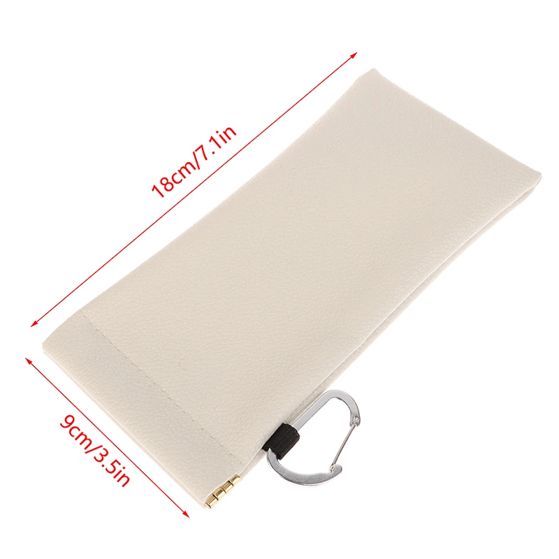 Soft PU Glasses Bag Sunglasses Case Carrying Bag Automatic Closed Eyewear Pouch Earphone Data Cable Storage Protective Cover - view 6