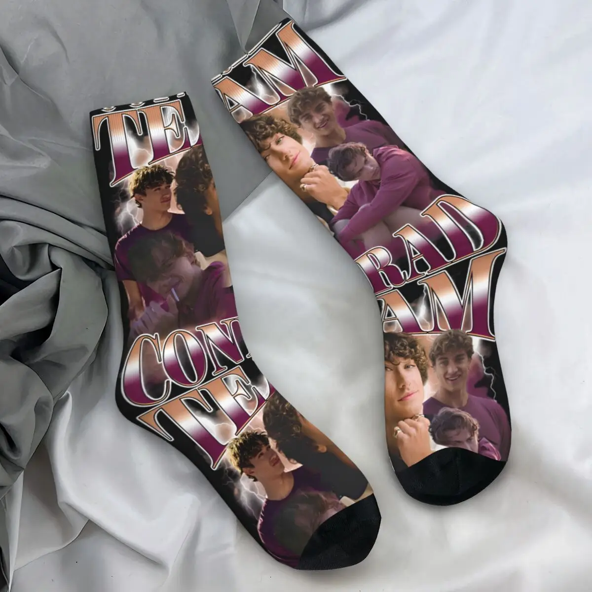 

Conrad Fisher Bootleg Socks The Summer I Turned Pretty Kawaii Stockings Autumn Anti Skid Adults Men Socks Quality Outdoor Socks