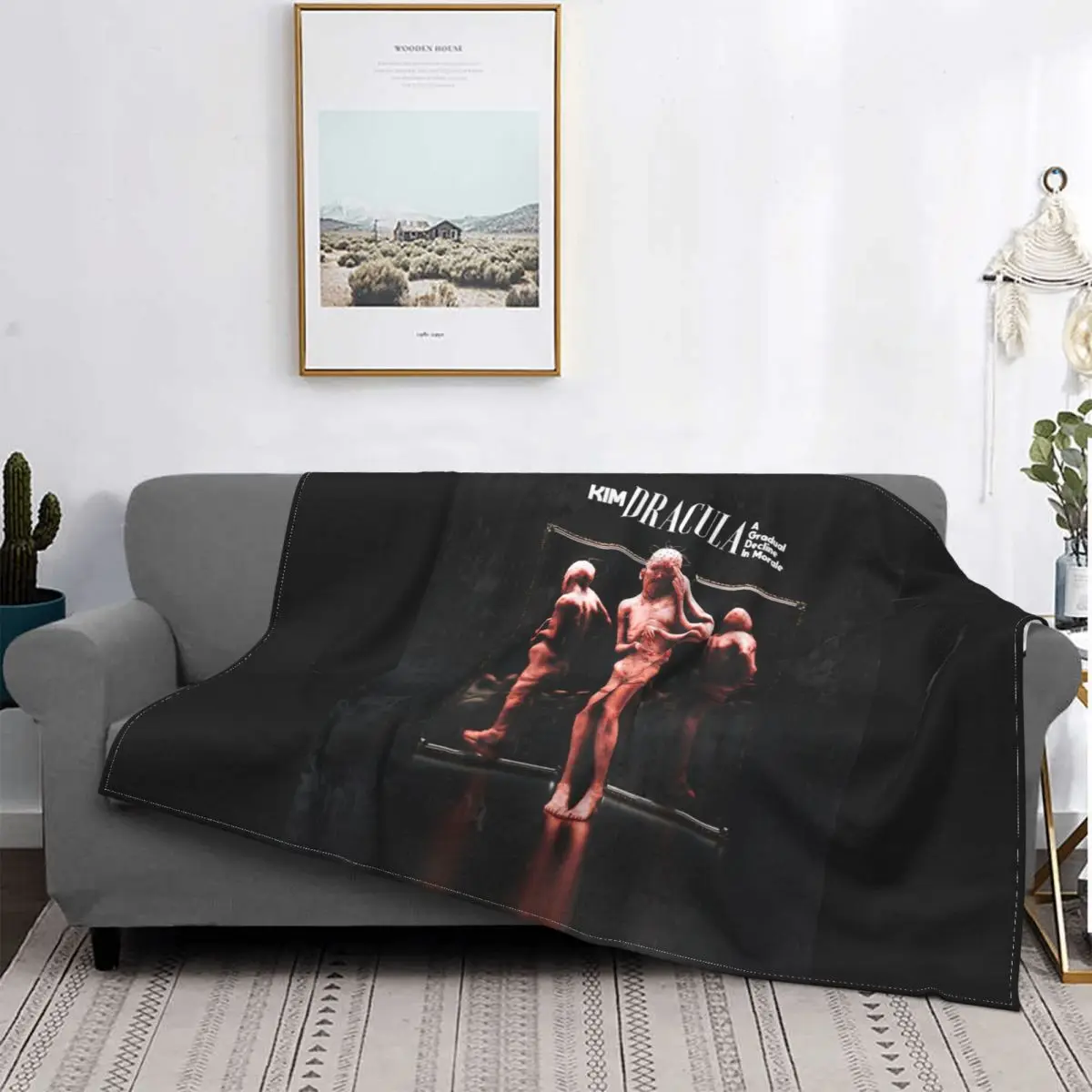 A GRADUAL DECLINE IN MORAL Blanket Kim Dracula Velvet Spring Autumn Cute Ultra-Soft Throw Blankets For Bedding Rug Piece