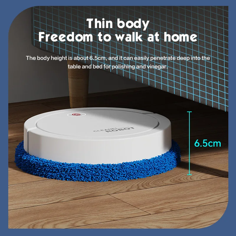 Home floor care robot, USB rechargeable, Combined with care solution, waxing/brightening/grooming