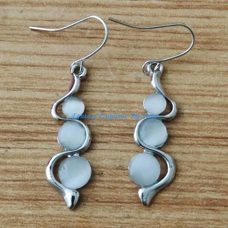 

Изысканные серьги-капли с кошачьим глазом и драгоценными камнями для женщин и девочек, модный аксессуар, повседневная одежда,