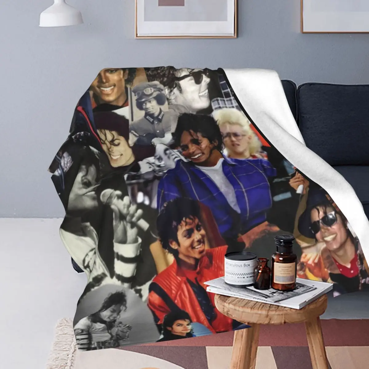 MJ M-Michaels Dancer Photo Super Soft Blanket J-Jacksons Camping Bedding Throws Funny Custom Flannel Bedspread Sofa Bed Cover