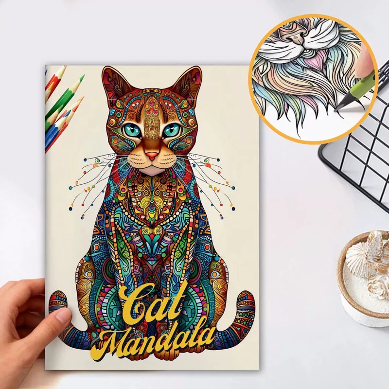 livro-de-colorir-mandala-de-gatos-para-adultos-padroes-felinos-relaxantes-para-alivio-do-estresse