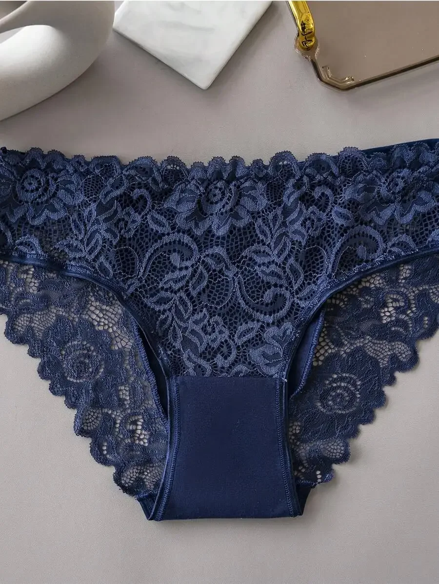 

Floral Lace Panties Womens Sexy Underwear Briefs