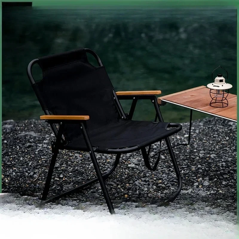 Iron Pipe Single Chair Outdoor Portable Foldable Storage Chair