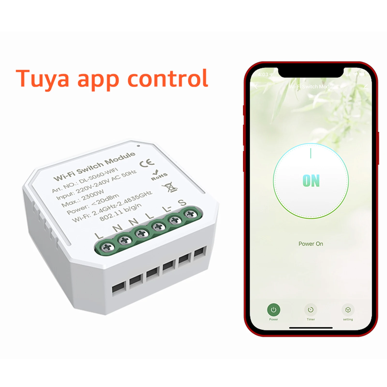 Mini Wifi Smart Switch Smart home modulo interruttore luce fai da te, telecomando Alexa Google Home voice control