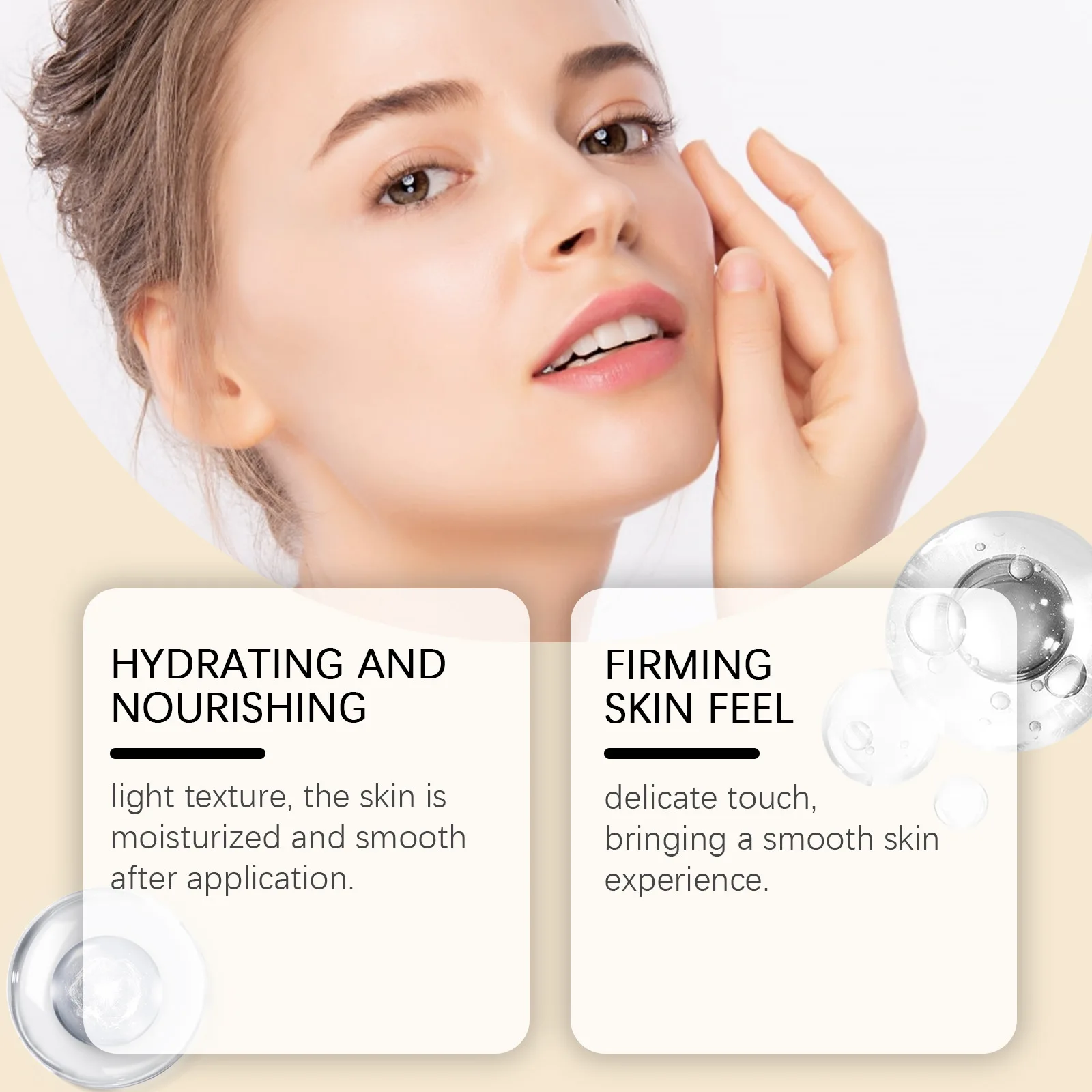 HOYGI Brightening essence lotion Mild hydrating soothing dry skin Facial essence lotion with elastic and shiny complexion