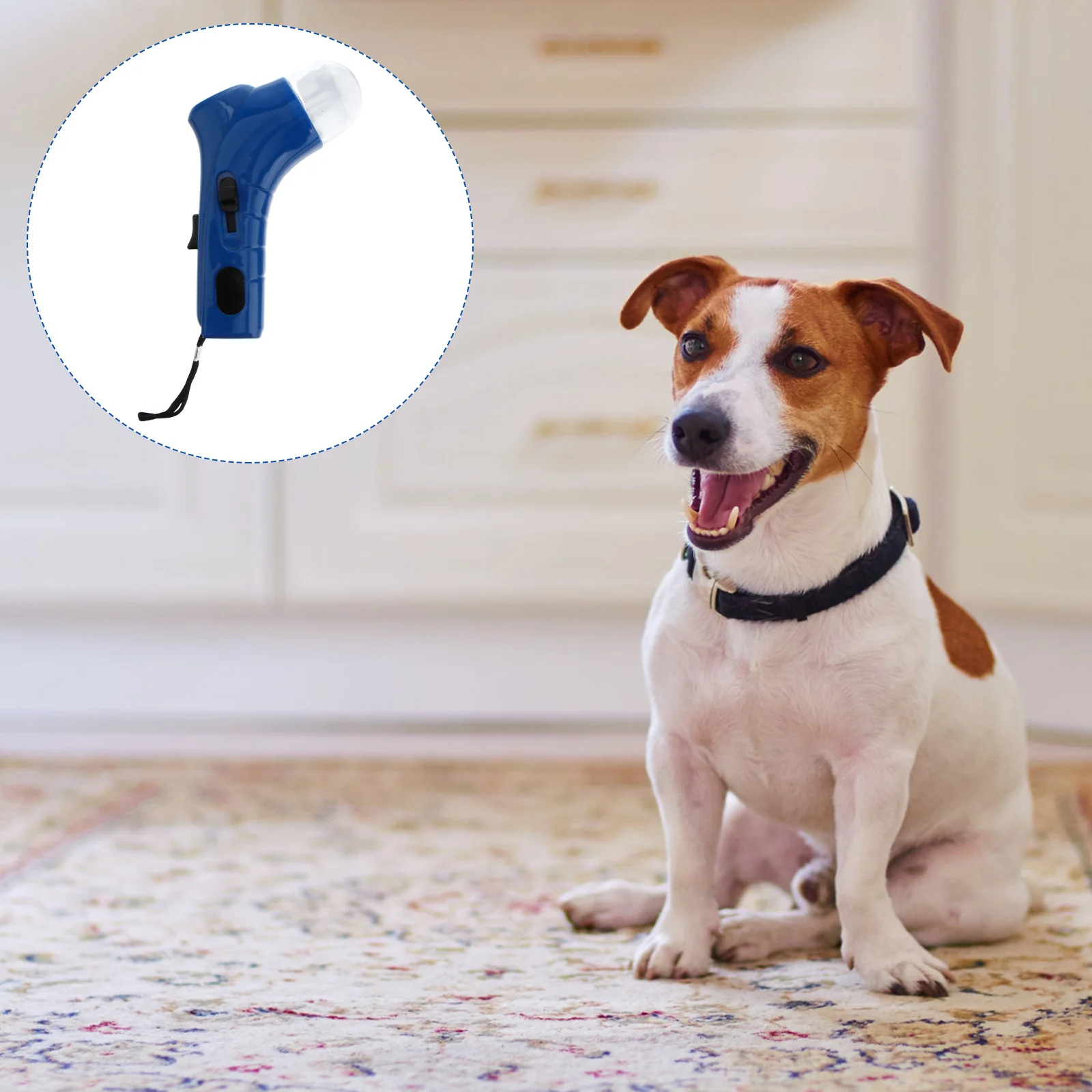 

Dog Snack Catapult Launcher Dog Cat Treat Launcher Snack Food Feeder Catapult Pet Interactive Training Toys (Blue)