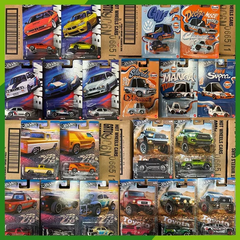 

Hot Wheels wholesale Alloy Car Model Sliver Series Grt01 BMW M1-M5 Toyotta Trucks GDG44 GULF Collection Cars Model Gift
