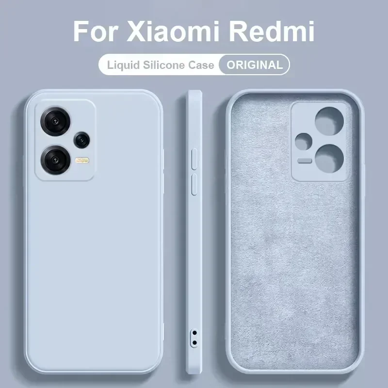 

Original Liquid Silicone Cases For Xiaomi Redmi Note 12 11 10 9 Pro Turbo Mi 13 12 11 12S Ultra 11T 12T Pro Lite 12X Accessories