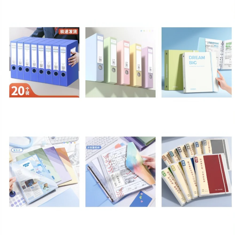 A4 Display Book Folder Document Organizer Presentation Binder File Storage For Students Office Music Sheet Collection