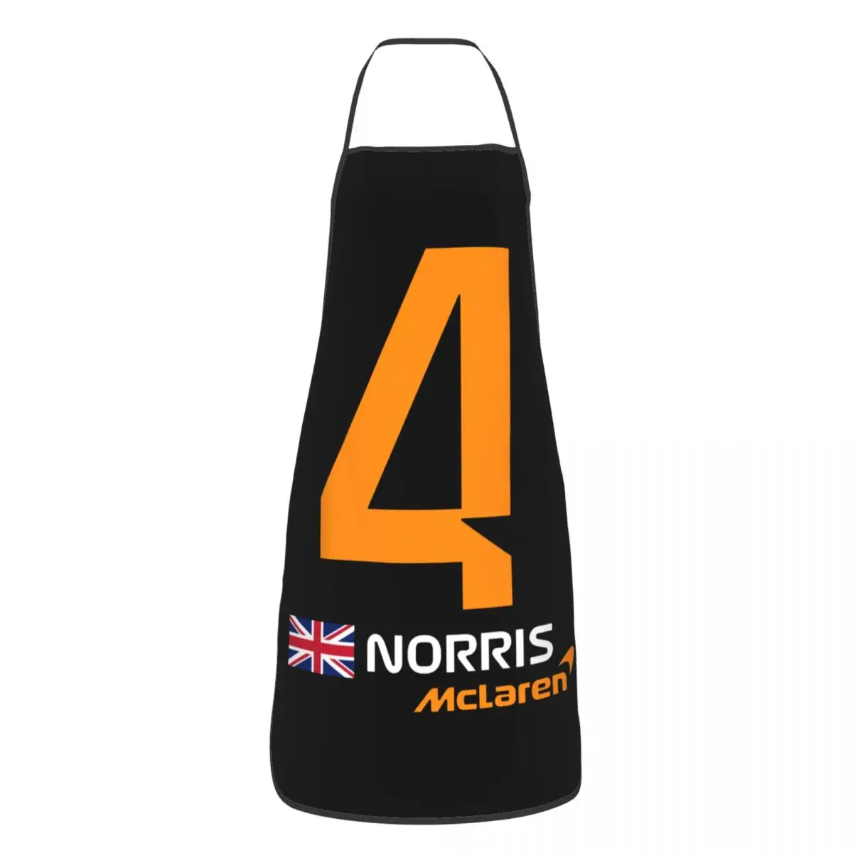 

Custom Bib L-Lando Norris Aprons Men Women Unisex Adult Chef Kitchen Cooking Motorcycle Racing Tablier Cuisine Baking
