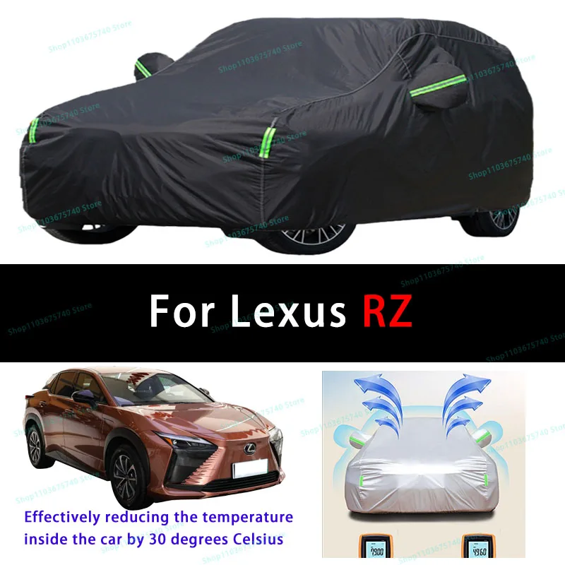 

For Lexus RZ Summer Full Car Covers Outdoor Sun uv Protection Dust Cooling Protective Auto Protective Cover