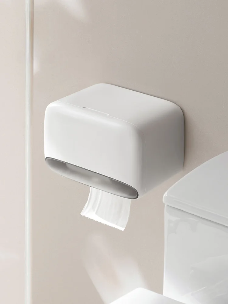 Lazy Corner Bathroom Toilet Paper Box Tissue Box Wall Mounted Waterproof Storage Rack for Roll Paper Towel Organizer Japanese...