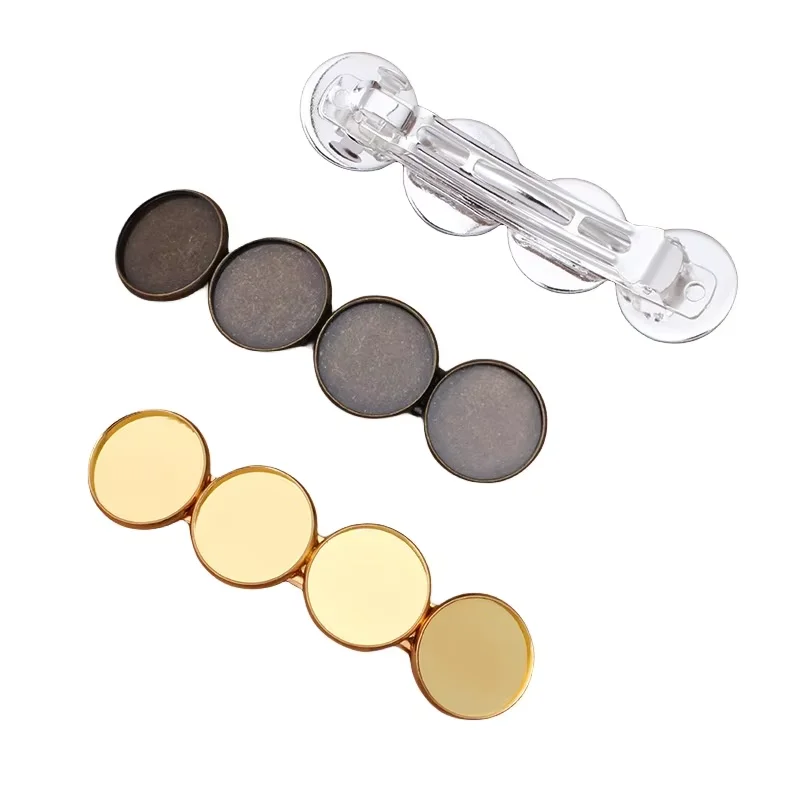 BoYuTe (10 Pieces/Lot) 86*22mm Metal Hair Clip with 20mm Cabochon Base Tray Diy Hair Clip Blanks Handmade Materials