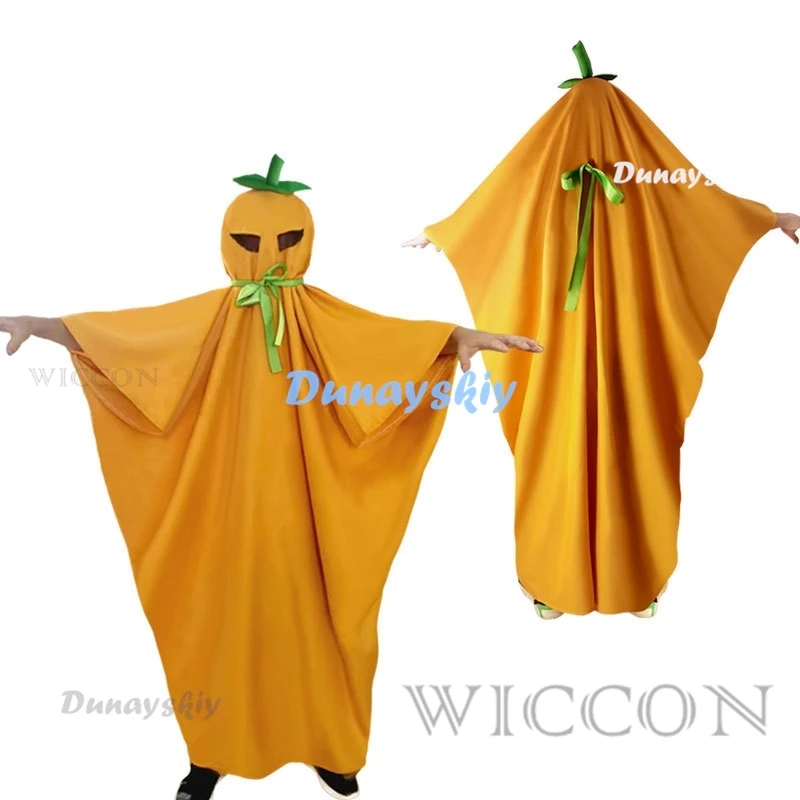 

Halloween Pumpkin Cosplay Costume Walking Pumpkin Leafleteer Dress Cosplay Theme Carnival Costume Fancy Party Suit