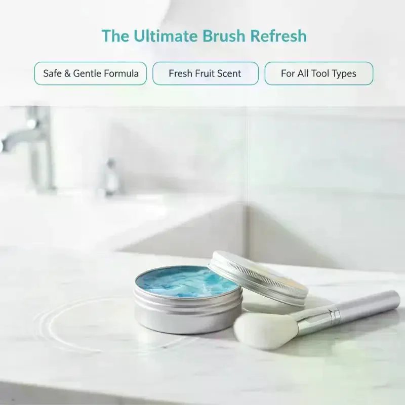 Makeup Brush Cleaning Soap Solid Cosmetic Cleaner Sponge Makeup Brush Washing Tool