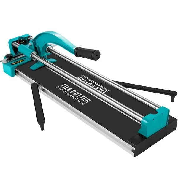 

24 Inch Manual Tile Cutter Double Rails, Professional Tile Cutter W/Alloy Cutting Wheel for Porcelain and Ceramic Tiles