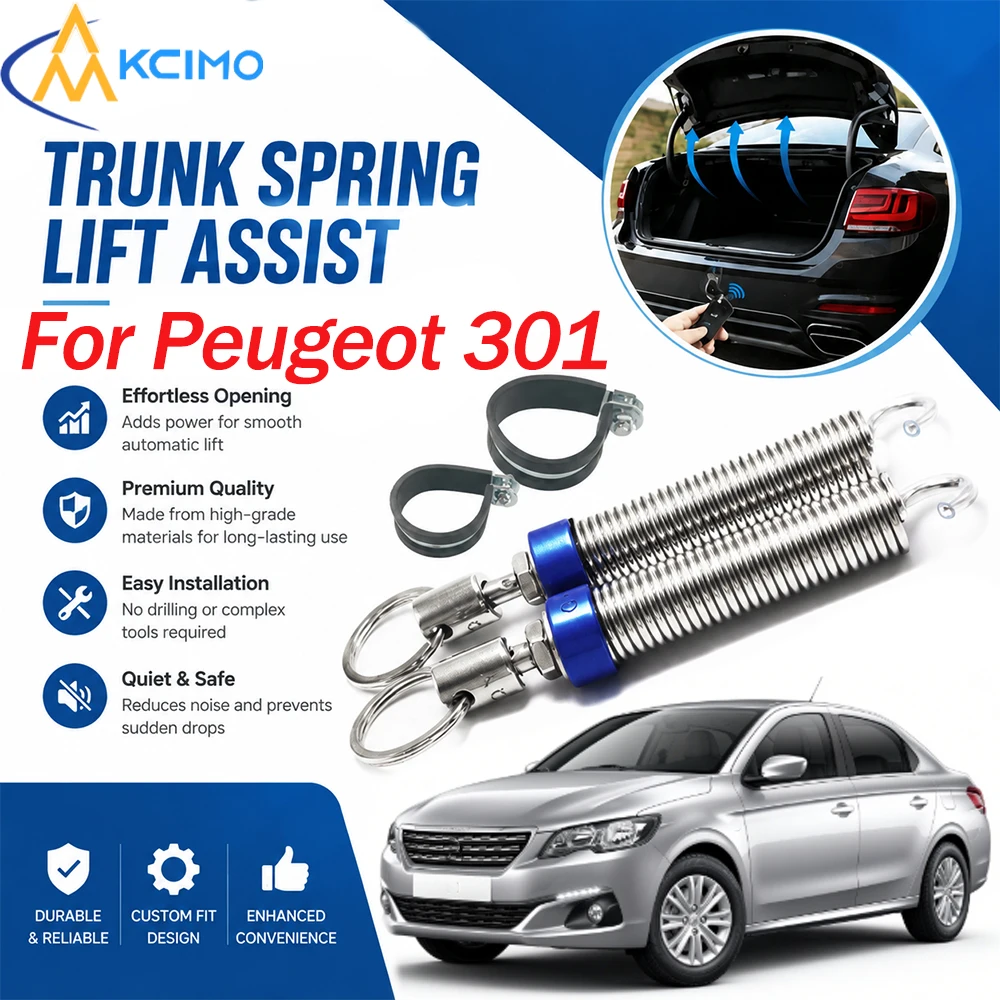 No-Drill Tailgate Spring Lift Assist For Peugeot 301, Direct Fit Rear Boot Lid Support, Car Trunk Replacement Accessory