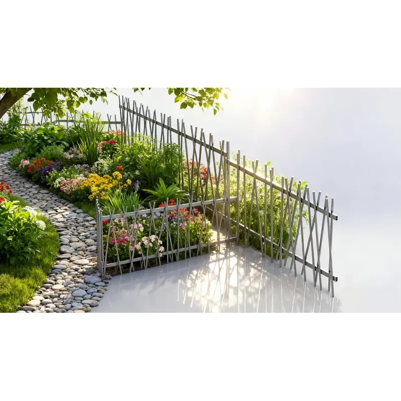 New Modern Japanese Style Aluminum Fence | Stylish Outdoor Garden Fencing