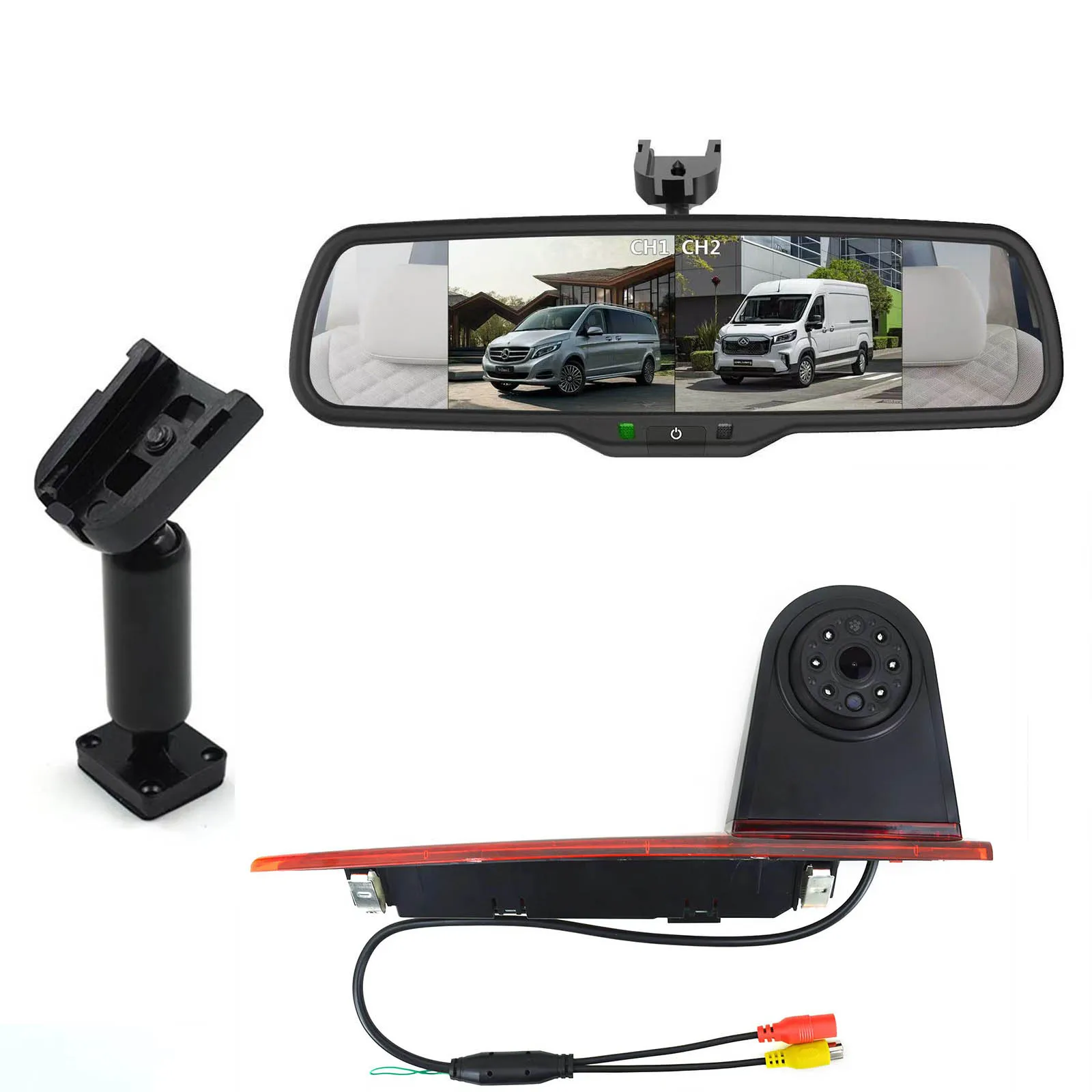 AHD720P Car High Level Brake Light Rear View Camera kit with 6.86