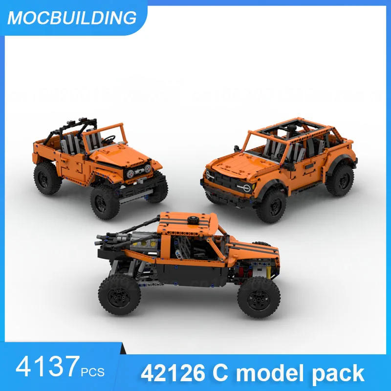 MOC Building Blocks 42126 C Model Pack DIY Assemble Bricks F-150 Raptor Truck Transportation Educational Creative Toys Gifts