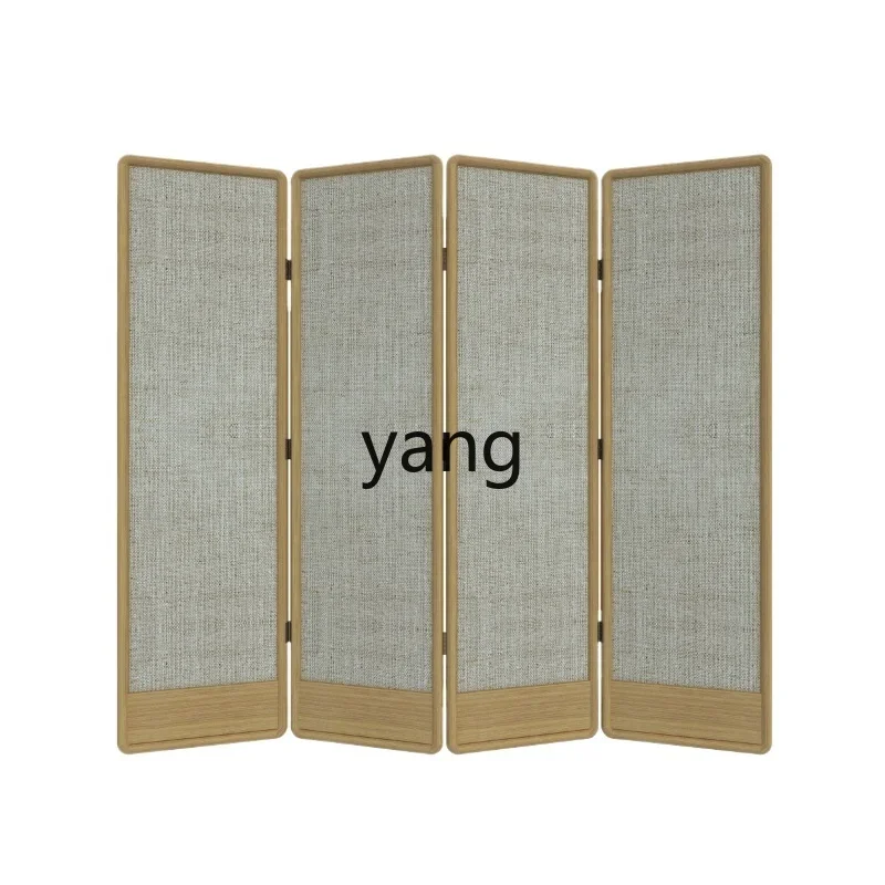 

L'm Modern Folding Office Simplicity Covering Solid Wood Cotton Linen Fabric Decoration Mobile Accordion Partition