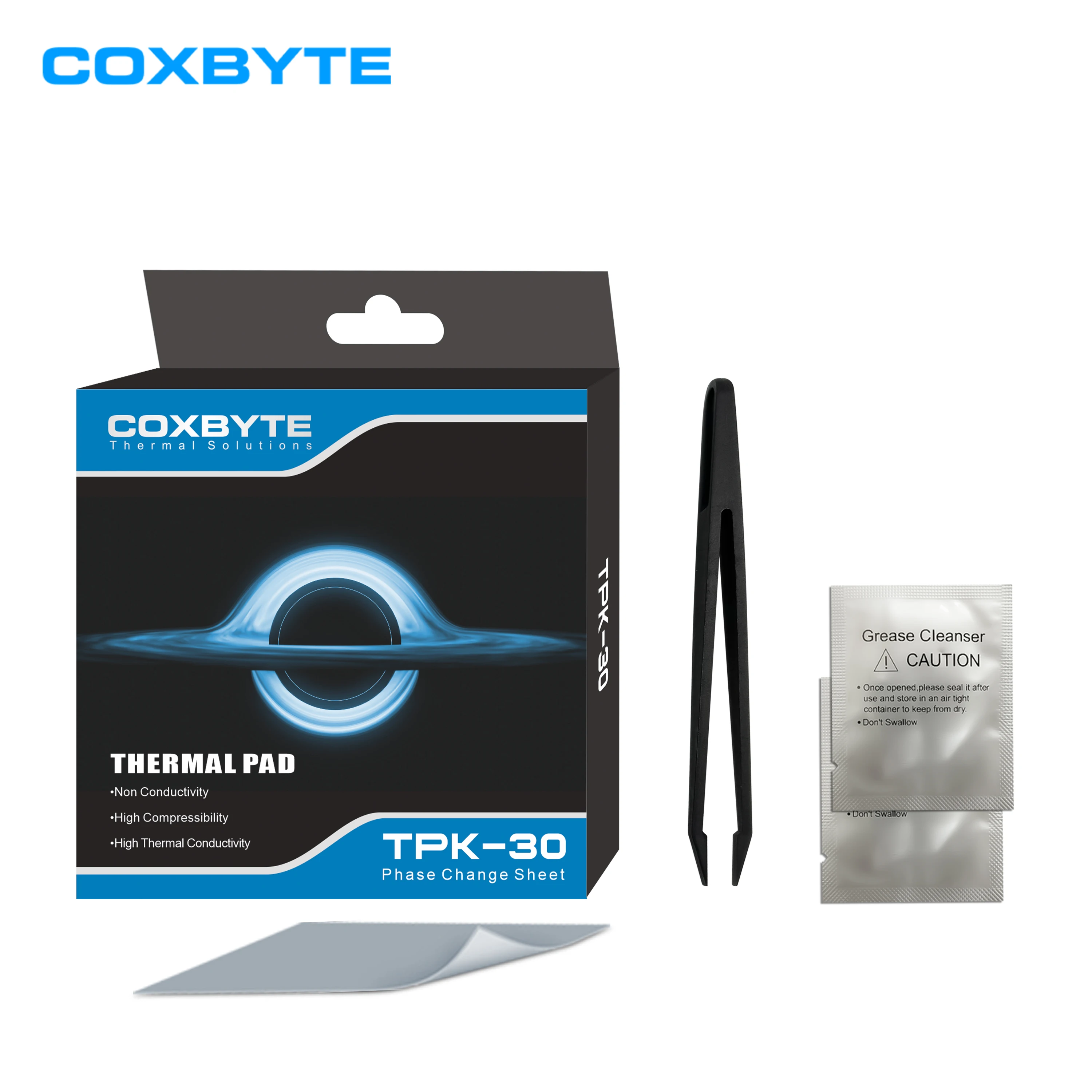 Coxbyte サーマルパッド 17.8W/MK 高品質熱相変化シリコンパッド CPU GPU グラフィックスカード用