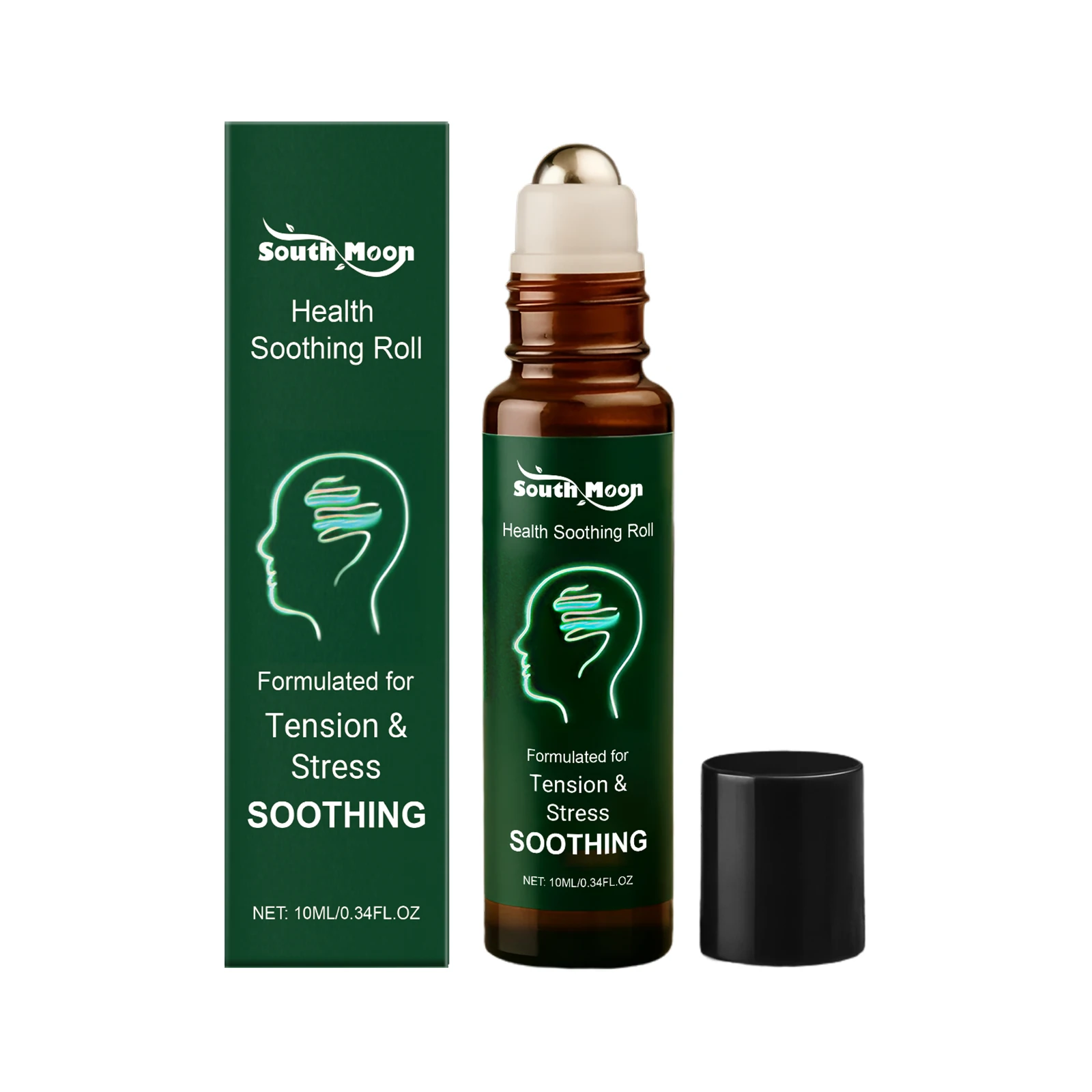 South Moon Health Soothing Roll On Oil Help Ease Temple Neck Muscle Tension Discomfort Relieve Daily Stress Soothing Massage Oil