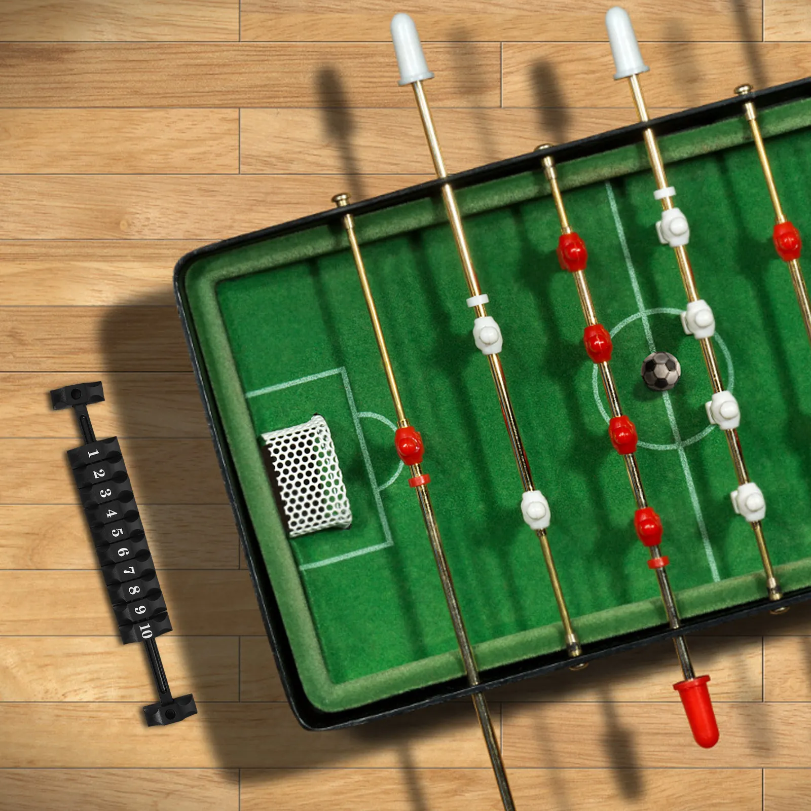 

1Set Table Soccer Score Counter Robust ABS Construction Portable Foosball Scoring Marker Universal Fit for Standard Table