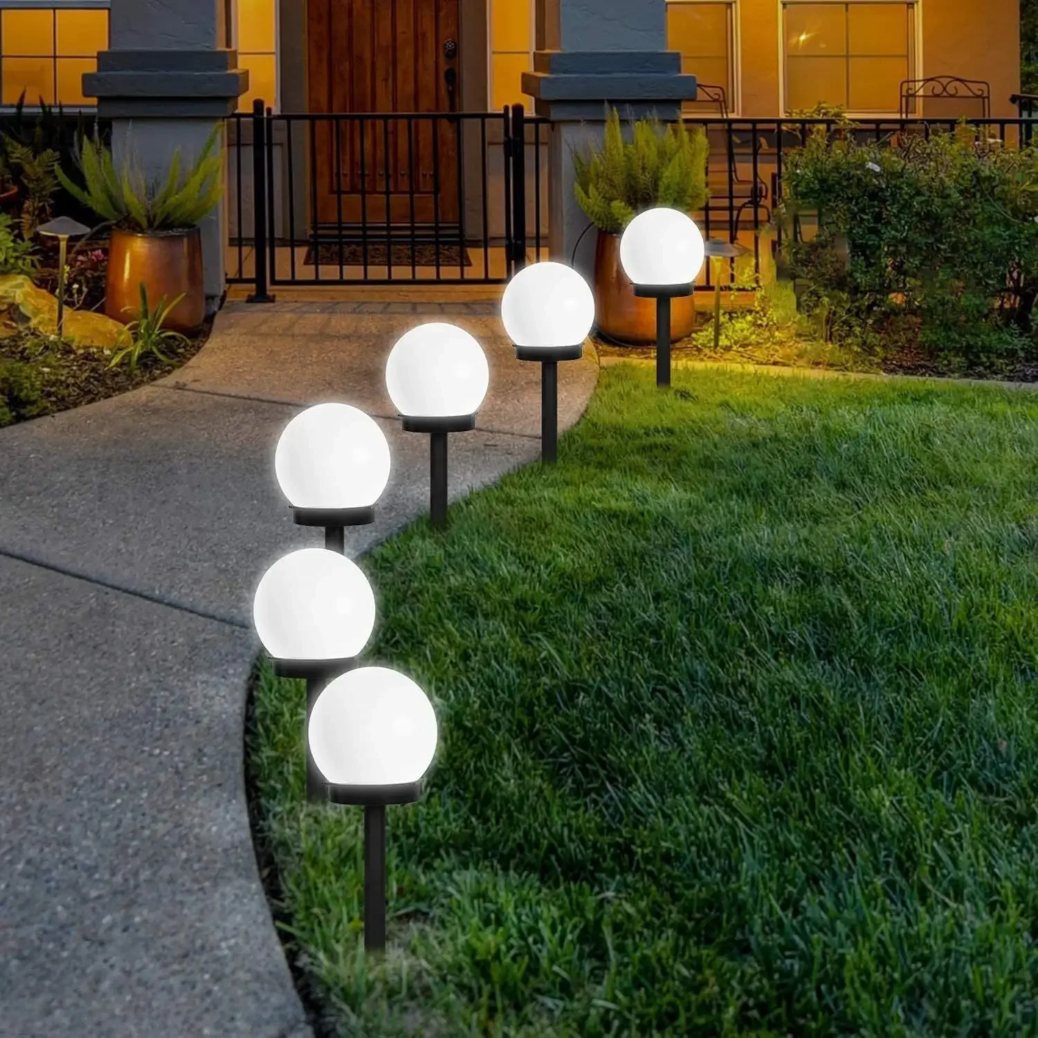 

6PC Solar Light Outdoor Solar Garden Light Pathway Landscape Light Waterproof Lawn Lamp for Home Yard Patio Driveway Decoration