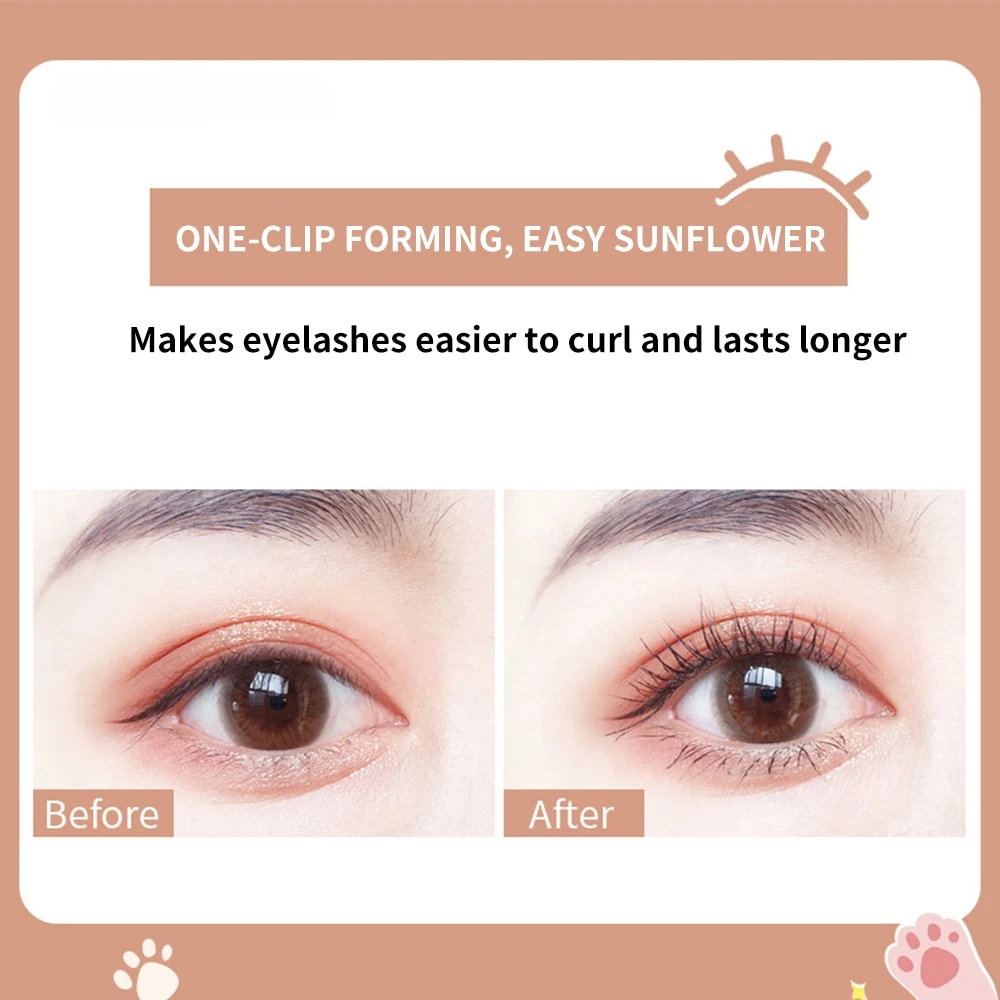 2 PCS Cat Claw Eyelashes Curler Cute Designs Long Lasting Professional for Women Makeup Accessories Tool Fit All Eyelash Shapes