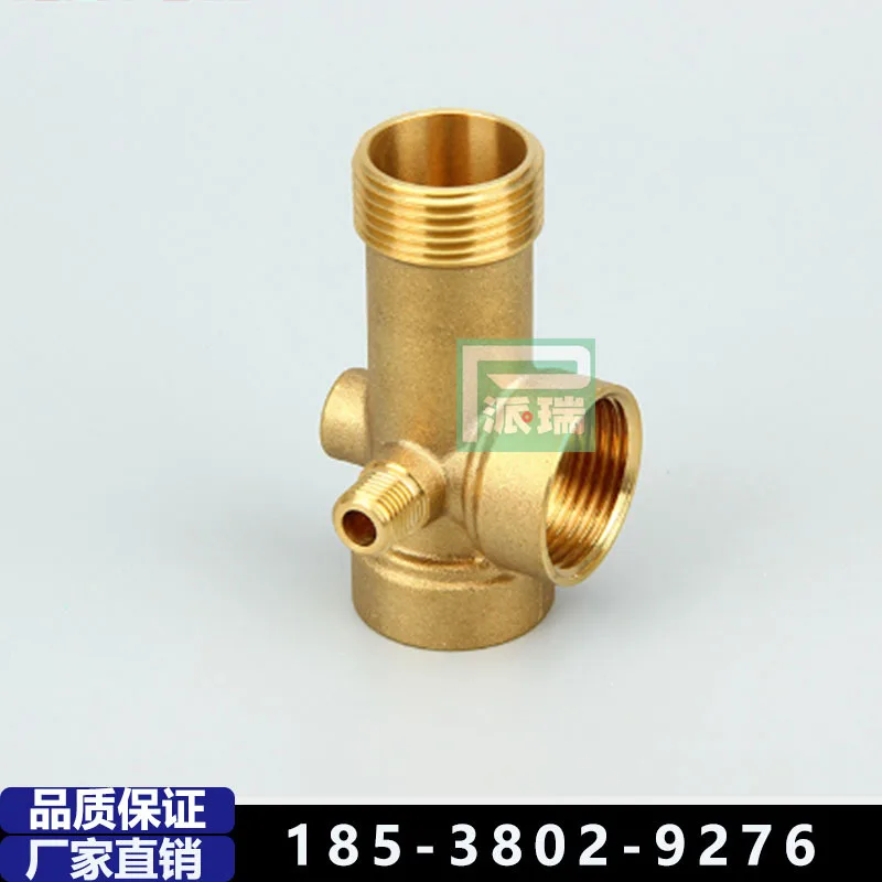 

10Pcs all-copper 4-point live connection tee, pipe fitting live connection copper inner and outer teeth live connection elbow te