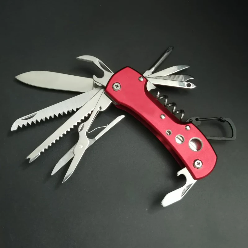 Multifunctional Folding Swiss Army Knife Portable EDC Stainless Steel Pocket  Outdoor Camping Emergency Combination Tool