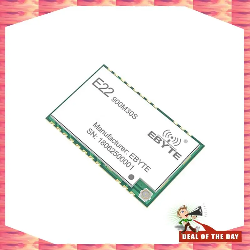 Pengiriman 24 Jam EBYTE SX1262 Modul Lora 850-930Mhz E22-900M30S 30Dbm 12Km 32Mhz Antarmuka TCXO SPI Presisi Tinggi Daya Rendah De